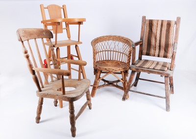 Lot 381 - Children's or dolls chairs
