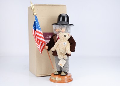 Lot 390 - A Steiff Limited edtion  Theodore 'Teddy ' Roosevelt and bear nut cracker