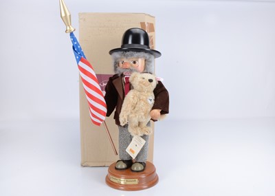 Lot 393 - A Steiff Limited edtion Theodore 'Teddy ' Roosevelt and bear nut cracker