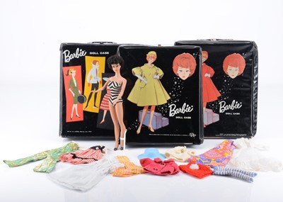 Lot 416 - Three Mattel 1960s Barbie doll cases