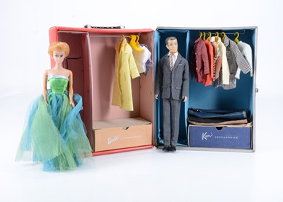 Lot 427 - A Mattel 1963 bubble cut  Barbie doll and a 1962 Ken doll