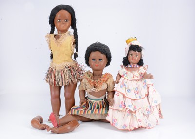 Lot 475 - Three black dolls