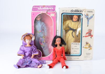 Lot 492 - Two Uneeda Dollikin Fashion  life like dolls