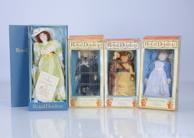 Lot 519 - Four Royal Doulton Nisbet collectors dolls