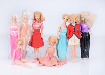Lot 532 - Eight  fashion dolls