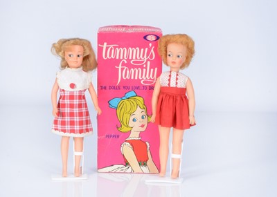 Lot 537 - Ideal Tammy's little sister Pepper dolls