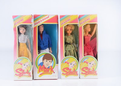 Lot 553 - Three  Pedigree Fun Time Sindy dolls and  Sindy's Friend Mark doll