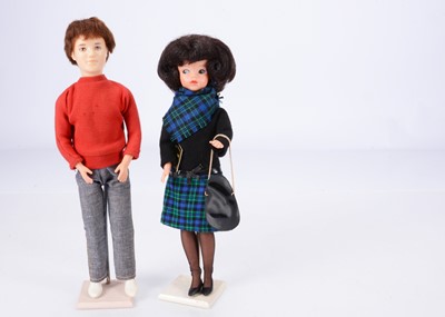 Lot 602 - A 1966-1967 Sindy doll and 1968 Paul doll