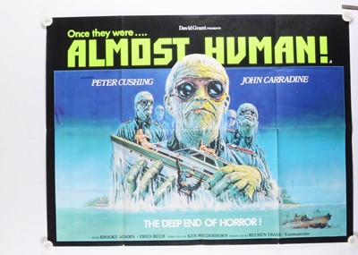 Lot 386 - Almost Human (1977) UK Quad Poster