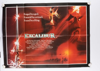 Lot 410 - Excalibur (1981) UK Quad poster
