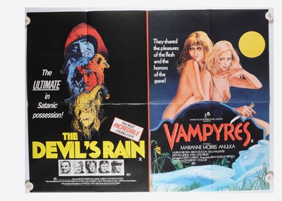 Lot 413 - Devil's Rain / Vampyres UK Quad Poster