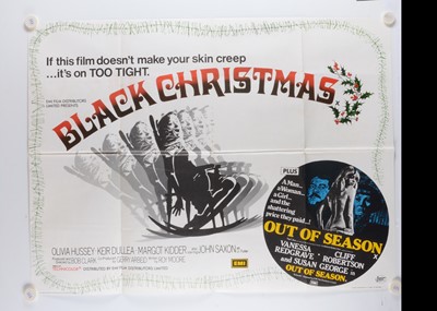 Lot 426 - Black Christmas (Silent Night Evil Night) / Out O Season UK Quad Poster