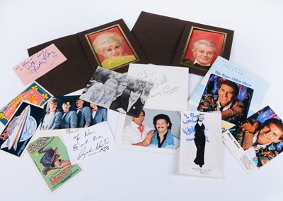 Lot 494 - TV Entertainer Autographs / Octopussy Stickers