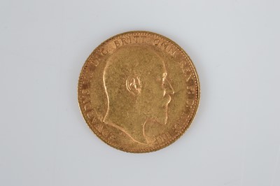 Lot 3 - An Edward VII full gold sovereign