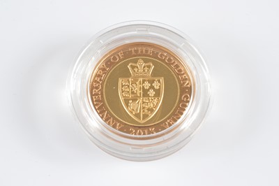 Lot 11 - A modern Royal Mint UK The 350th Anniversary pf the Guinea £2 Gold Proof Coin