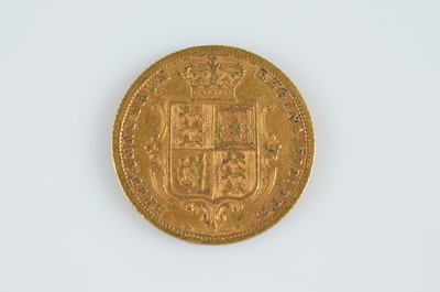 Lot 25 - A Queen Victoria half gold sovereign