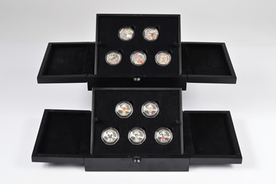 Lot 43 - Two modern sets of collectable silver 50 pence coins