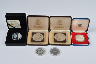 Lot 48 - Six various silver coins