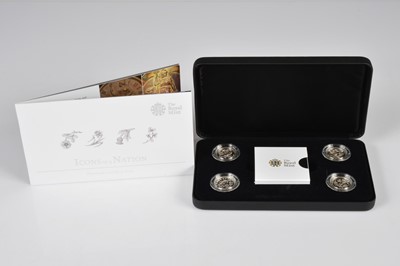 Lot 65 - A modern Royal Mint set of four Silver Proof £1 Coins