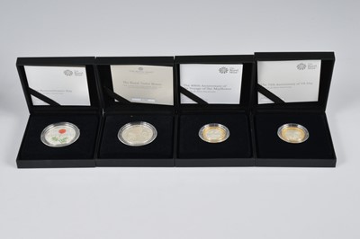 Lot 66 - Four modern Royal Mint Commemorative Silver Proof Coins