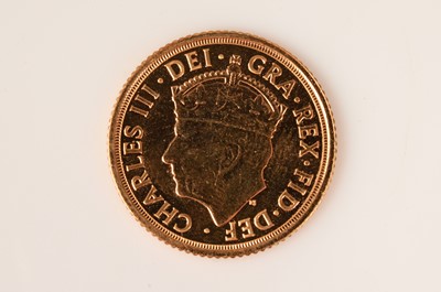 Lot 78 - A Charles III half gold sovereign