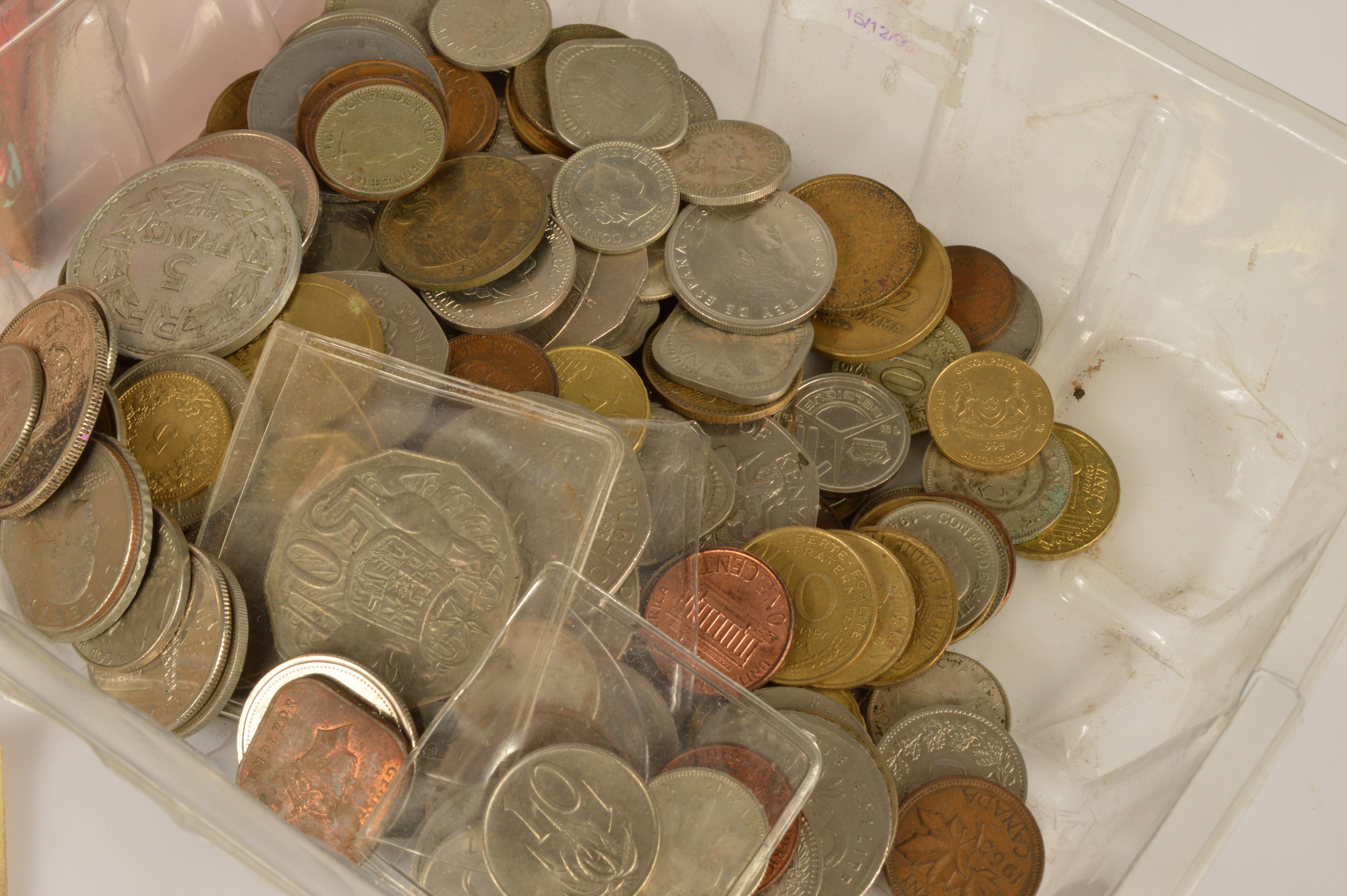 Lot 205 - A collection of World coins and banknotes,