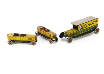 Lot 671 - CKO Kellerman Tinplate Penny Toys