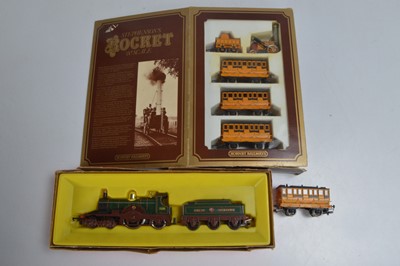 Lot 25 - Tri-ang Hornby Lord of the Isles and Rocket 00 gauge rolling stock (3)