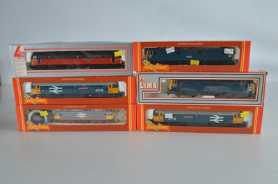Lot 61 - Hornby Lima Diesel and Electric Locomotives  in original boxes (6)