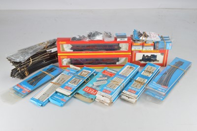 Lot 77 - Hornby (China) 00 Gauge Tank Engine and Coaches and track and Peco Track Points Point Motors and Accessories (qty)