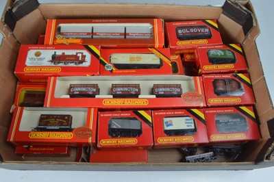 Lot 116 - Hornby and other Locomotive and freight wagons with the majority in original boxes 00 gauge  (33)