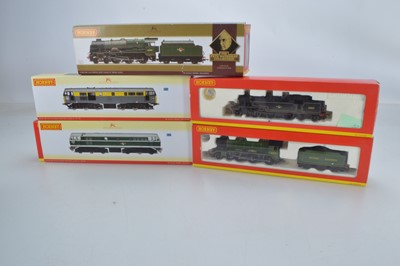 Lot 121 - Hornby 00 gauge Steam and Diesel Locomotives in original boxes (5)