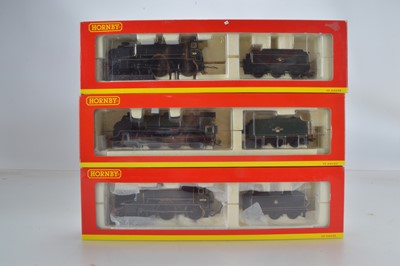 Lot 135 - Hornby (China) boxed 00 Gauge BR green and black ex SR Locomotives and Tenders (3)