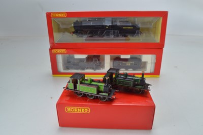 Lot 140 - Hornby (China) boxed and unboxed 00 Gauge Southern Steam Locomotives and Tenders and SECR and LSWR Terrier Tank Engines (4)