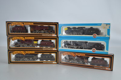 Lot 146 - Airfix Mainline Steam Locomotives and tenders in original boxes all in LMS liveries 00 gauge (6)