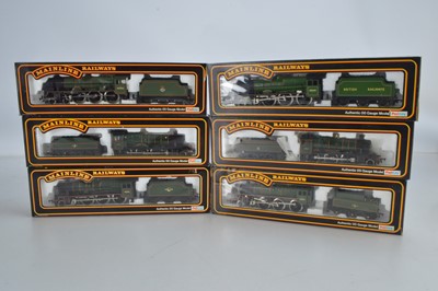 Lot 147 - Mainline Steam Locomotives and tenders in original boxes all in BR green liveries 00 gauge (6)