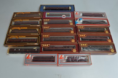 Lot 149 - Lima Airfix and other Coaches  in original boxes 00 gauge  all in BR maroon liveries (18)