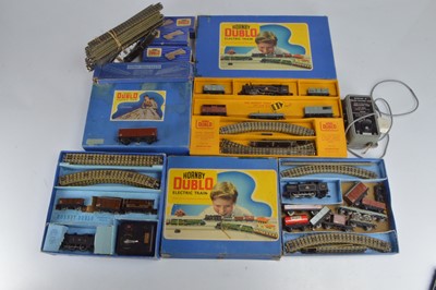 Lot 197 - Three Hornby-Dublo 00 Gauge 3-Rail Goods Train Sets and additional Track and Points (3 sets + Track)