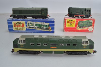 Lot 226 - Hornby-Dublo 00 Gauge boxed and unboxed 2-Rail BR green Diesel Locomotives including Bo-Bo converted from 3-Rail (3)