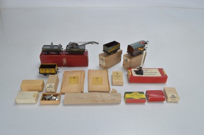 Lot 235 - Trix OO Gauge boxed Passenger and Goods Rolling Stock Station Figures and Furniture and various spares (qty)