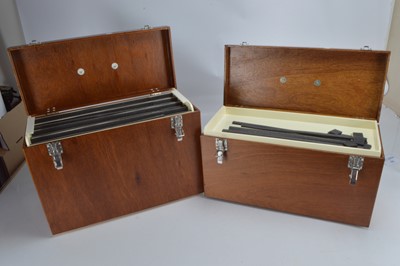 Lot 271 - Well constructed Wooden stock boxes and trays suitable for 00 gauge railways (2)