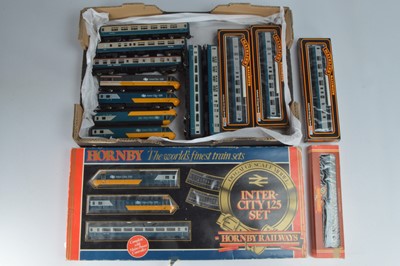 Lot 280 - Hornby Mainline Lima High Speed Train and coaches all in BR blue/grey liveries 00 gauge (16)