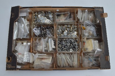 Lot 330 - Neatly presented Large quantity of 00 gauge Locomotive spares and accessories (qty in 1 box)