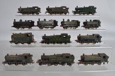 Lot 348 - Kit built and adapted RTR GWR green Tank Locomotives  00 gauge (13)