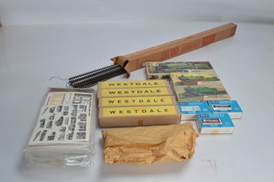 Lot 356 - Westdale Peco Superquick Airfix Rolling stock and building kits with Peco track 00 gauge (qty in 1 box)