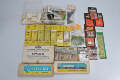 Lot 359 - Signal and Rolling stock kits 00 gauge with transfers and small detailing packets all in original packaging (qty in 1 box)
