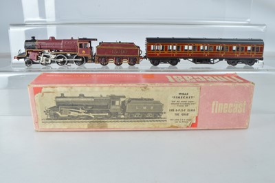 Lot 382 - Wills and Exley 00 gauge Locomotive and coach built from kits (2)