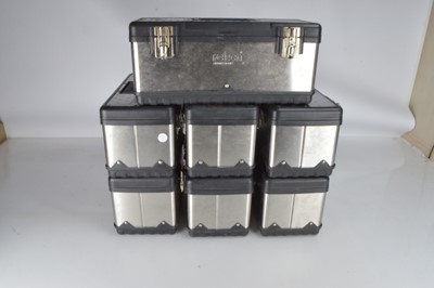 Lot 385 - Heavy duty Train storage or tool boxes (7)
