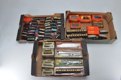 Lot 393 - Hornby Tri-ang  Lima Wrenn Mainline coaches and freight wagons 00/H0 gauge  (78)