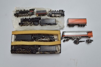 Lot 426 - Rivarossi and metal Kit-Built  US outline H0 scale Steam Locomotives (6)